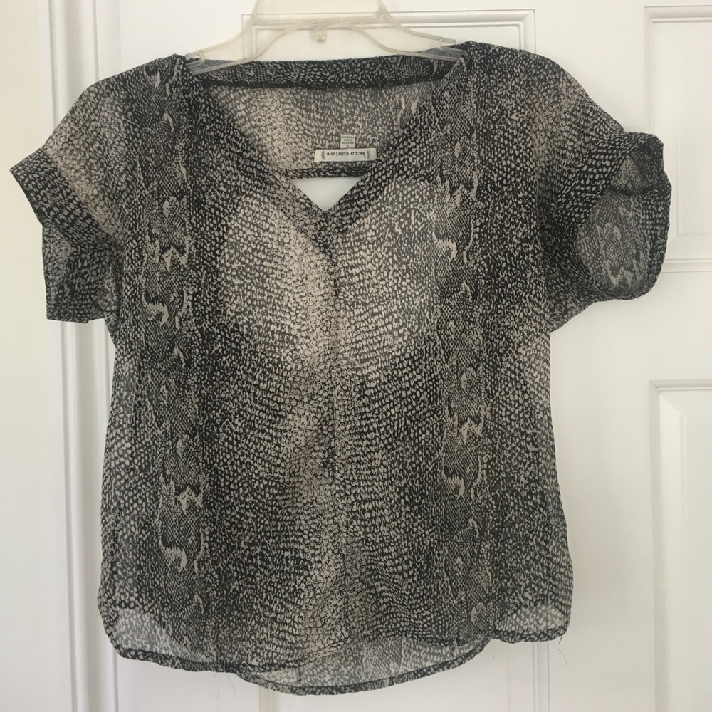 Sheer Snake Skin Top